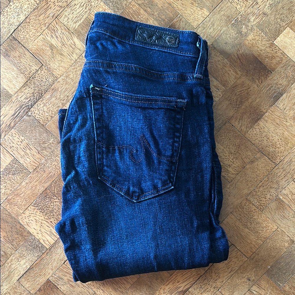 AG Blue Denim Cigarette Leg Jeans